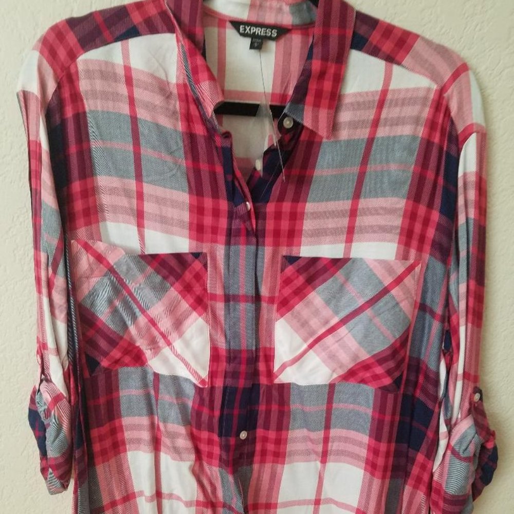 NWT Express Plaid Shirt